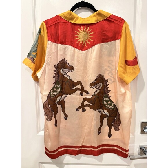 Show Me Your MUMU Home and Away PJ Set Lone Star Silky Shorts Women Size Medium - Picture 10 of 16